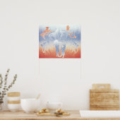Papil Birdman wandert 1995 Poster (Küche)