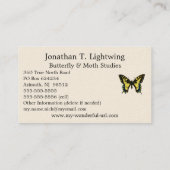 Papilio machaon - Old World Swallowtail Butterfly Visitenkarte (Rückseite)