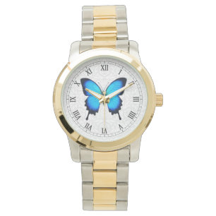 Papilio Ulysses blaue Schmetterlings-Uhr Armbanduhr