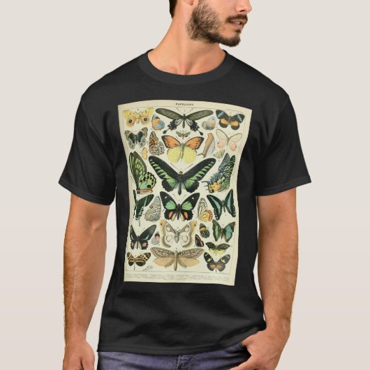 Papillen oder Schmetterlinge von Adolphe Millot Sc T-Shirt (Vorderseite)