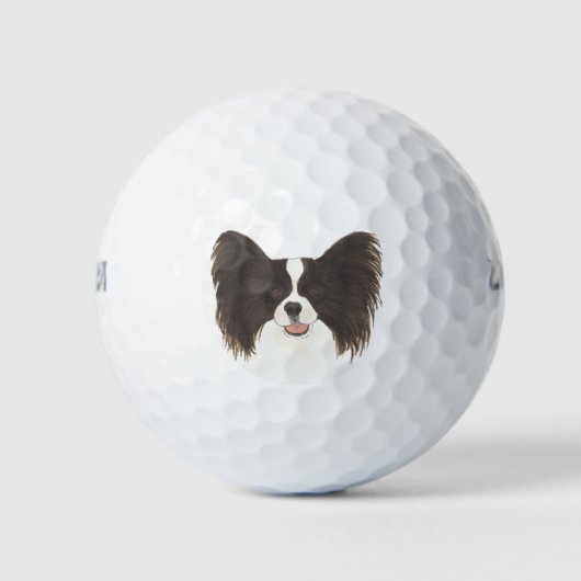 Papillenhund Golfball (Vorderseite)