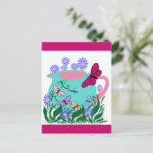 Papillenschmetterling Postkarte (Stehend Vorderseite)