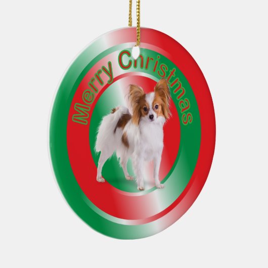 Papillion Dog Weihnachtsschmuck (Rechts)