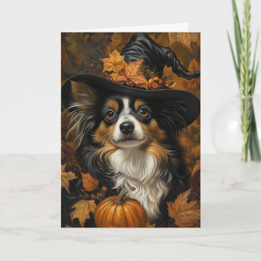 Papillion Halloween Feiertagskarte (Vorderseite)