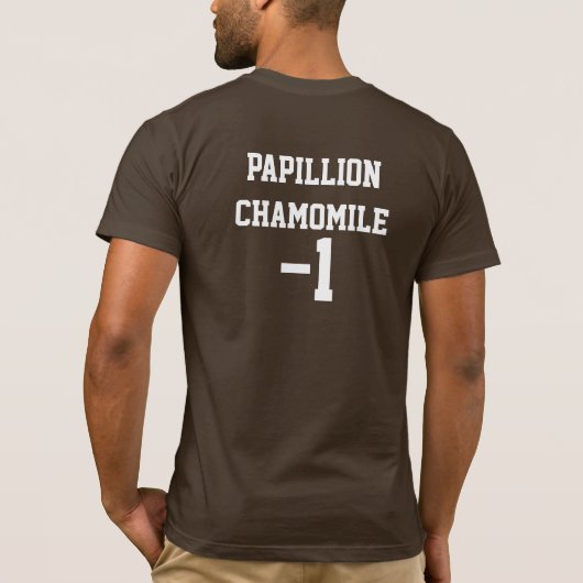 Papillion Kamillen-T - Shirt w/text (Rückseite)
