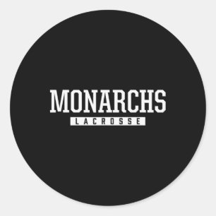 Papillion-la-Vista-Monarchs Lacrosse Hs Runder Aufkleber