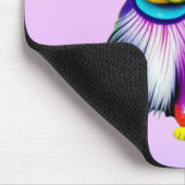 Papillion Pop Art Pasta Personalisiert Mousepad (Ecke)