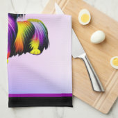 Papillion Pop Art Pastell Geschirrtuch (Viertel Falte)