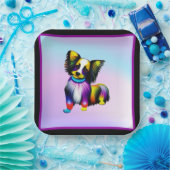 Papillion Pop Art Pastell Pappteller (Party)