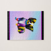 Papillion Pop Art Pastell Puzzle (Horizontal)