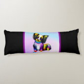 Papillion Pop Art Pastell Seitenschläferkissen (Rückseite)