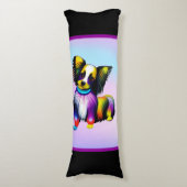 Papillion Pop Art Pastell Seitenschläferkissen (Vorderseite Vertikal)