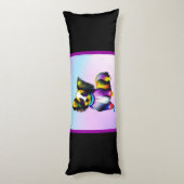 Papillion Pop Art Pastell Seitenschläferkissen (Rückseite (Vertikal))