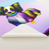 Papillion Pop Art Pastell Sherpadecke (3/4)