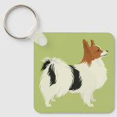 Papillion Schlüsselanhänger (Vorderseite)