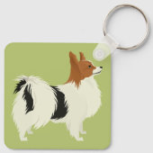 Papillion Schlüsselanhänger (Rückseite)