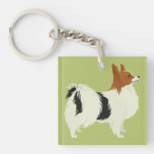 Papillion Schlüsselanhänger (Vorderseite)