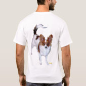 Papillon allein T-Shirt (Rückseite)