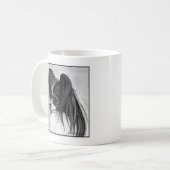Papillon Art von Glenda S. Harlan Kaffeetasse (Vorderseite Links)