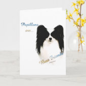 Papillon Best Friend 2 Karte (Gelbe Blume)