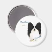 Papillon Best Friend 2 - Magnet (Vorderseite/Rückseite)