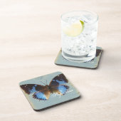 Papillon Blau Getränkeuntersetzer (Rechte Seite)