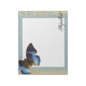 Papillon bleu notizblock (Rotiert)