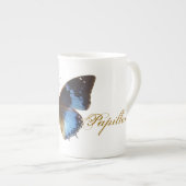 Papillon bleu porzellantasse (Vorderseite Rechts)