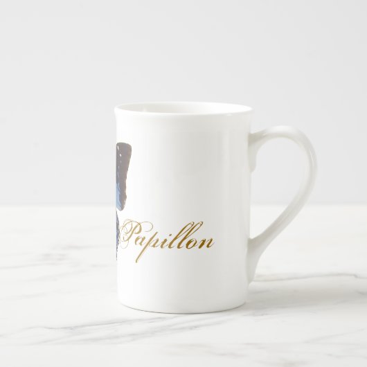 Papillon bleu porzellantasse (Rechts)