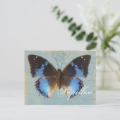 Papillon bleu postkarte (Stehend Vorderseite)