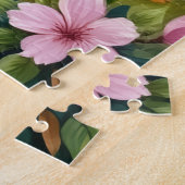 Papillon-Blüten-Gartenkunst Puzzle (Seite)