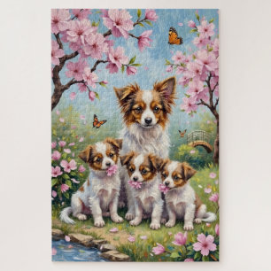 Papillon-Blüten-Gartenkunst Puzzle