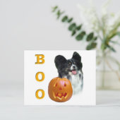 Papillon Boo Postkarte (Stehend Vorderseite)