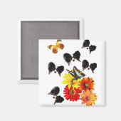 Papillon Butterfly Geschenke Magnet (Vorderseite/Rückseite)