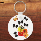 Papillon Butterfly Geschenke Schlüsselanhänger (Vorderseite)