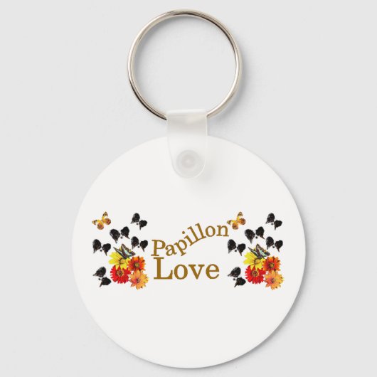 Papillon Butterfly Geschenke Schlüsselanhänger (Vorderseite)