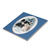 Papillon Christmas Geschenke Fliese (Seite)