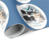 Papillon Christmas Geschenke Geschenkpapier (Rolleneckpunkt)