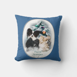 Papillon Christmas Geschenke Kissen