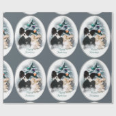 Papillon Christmas Geschenkpapier (Flach)