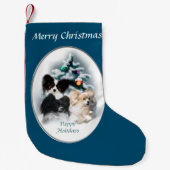 Papillon Christmas Kleiner Weihnachtsstrumpf (Vorderseite)