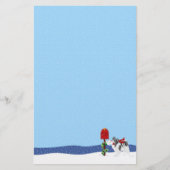 Papillon Christmas Mail Blk Was Briefpapier (Vorderseite)