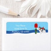 Papillon Christmas Mail Tri Color Labels (Insitu)