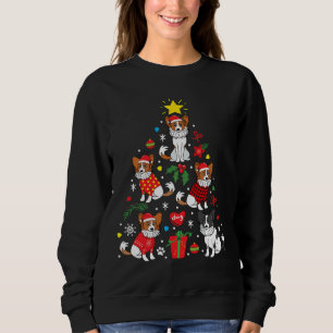 Papillon Christmas Ornament Tree Sweatshirt
