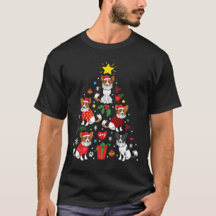 Papillon Christmas Ornament Tree T-Shirt