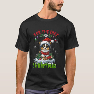 Papillon Christmas Tree Lights Dekorationen Dog Lo T-Shirt