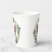 Papillon Christmas Wreath Festive Pup Pappbecher (Rechts)