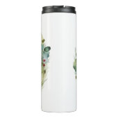 Papillon Christmas Wreath Festive Pup Thermosbecher (Rückseite)