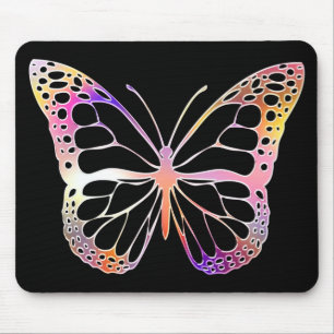 Papillon Couleur Sauvage Forêt Nature Graphique Mousepad