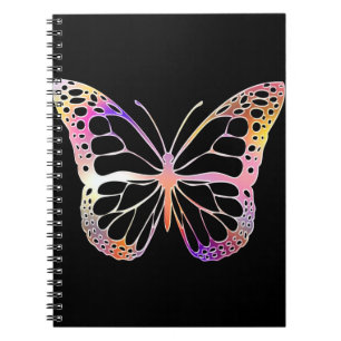 Papillon Couleur Sauvage Forêt Nature Graphique Notizblock
